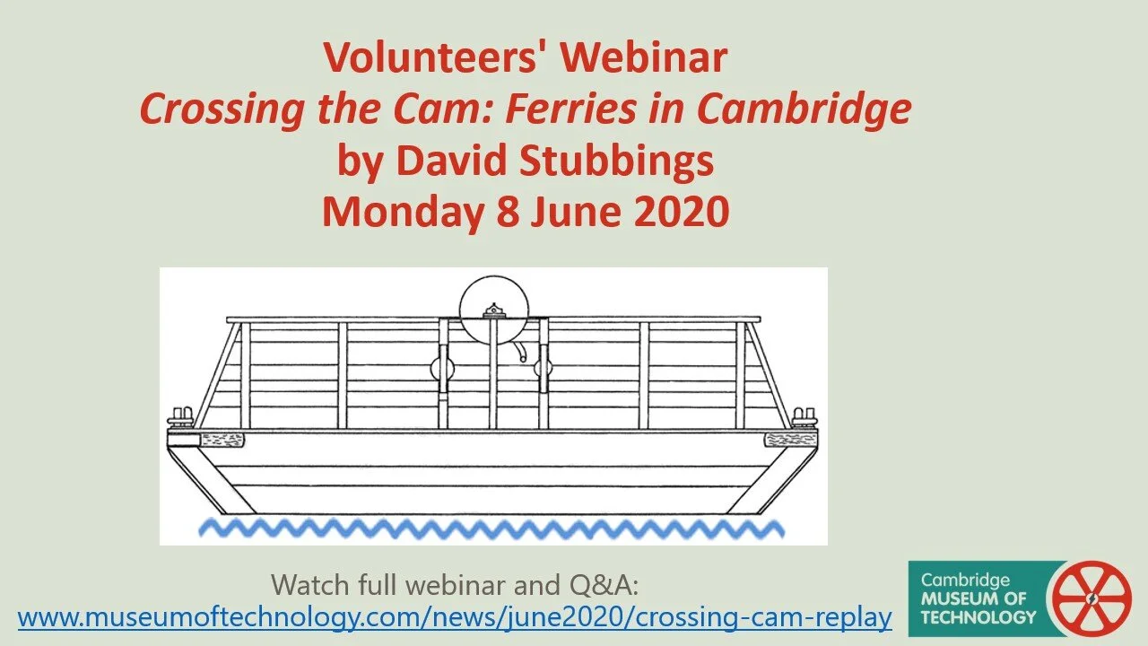Watch again: Crossing the Cam by Ferry