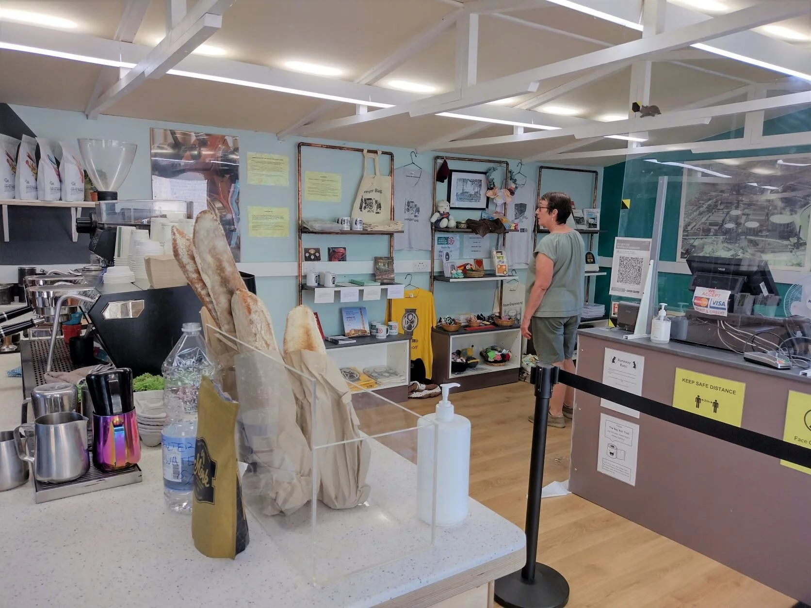 Journey from shed to a welcoming space selling tickets, memorable gifts and great coffee 