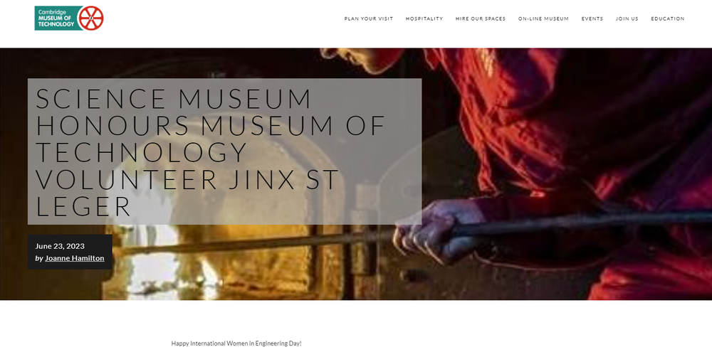 Jinx St Leger Science Museum award.png