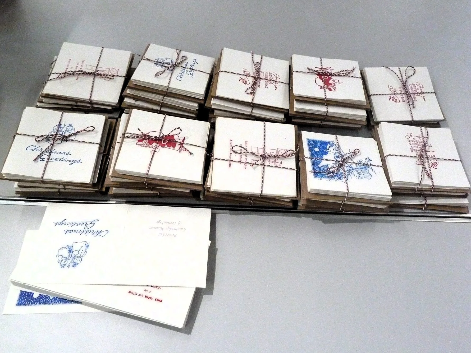 Christmas Cards in the Print Shop