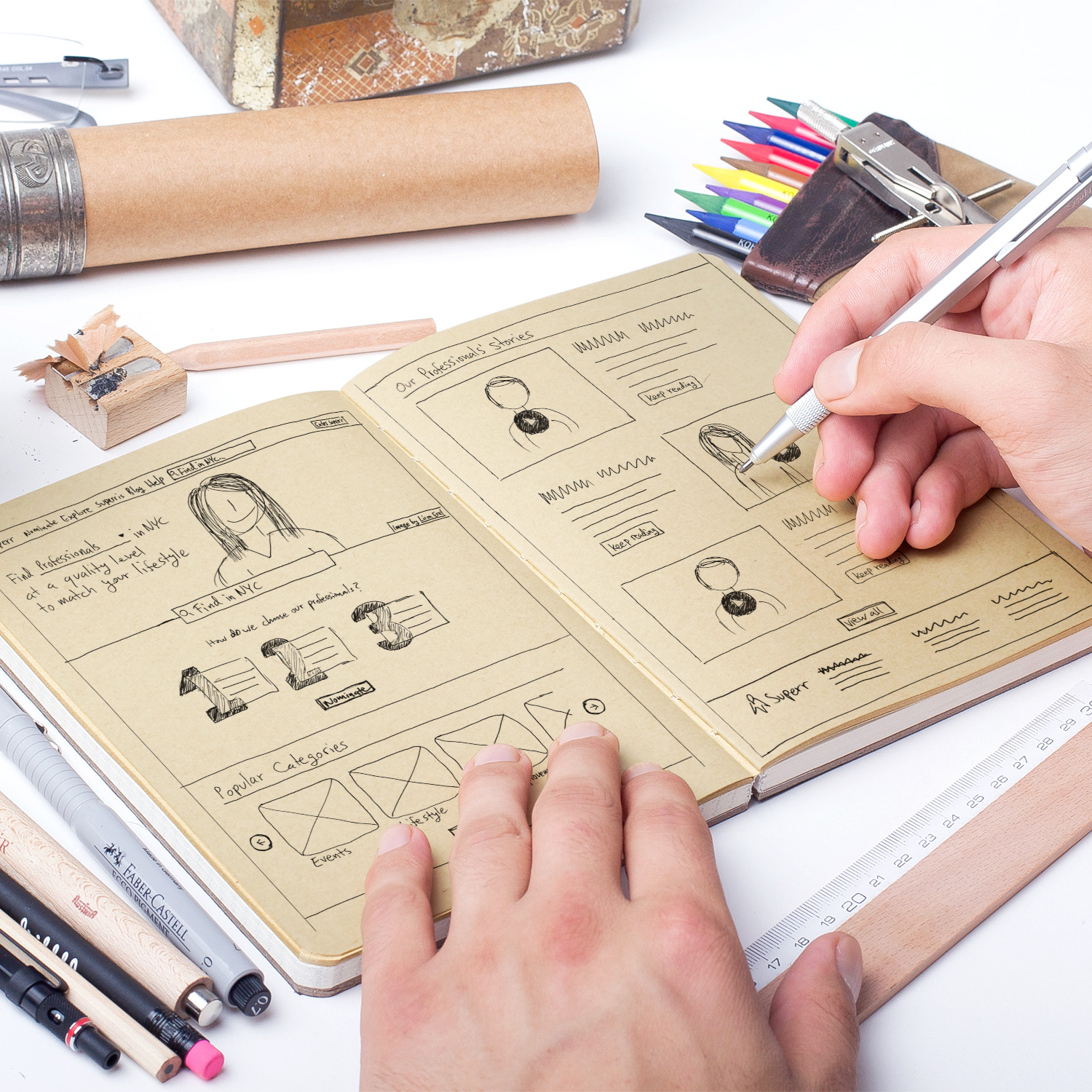 Wireframe Sketches