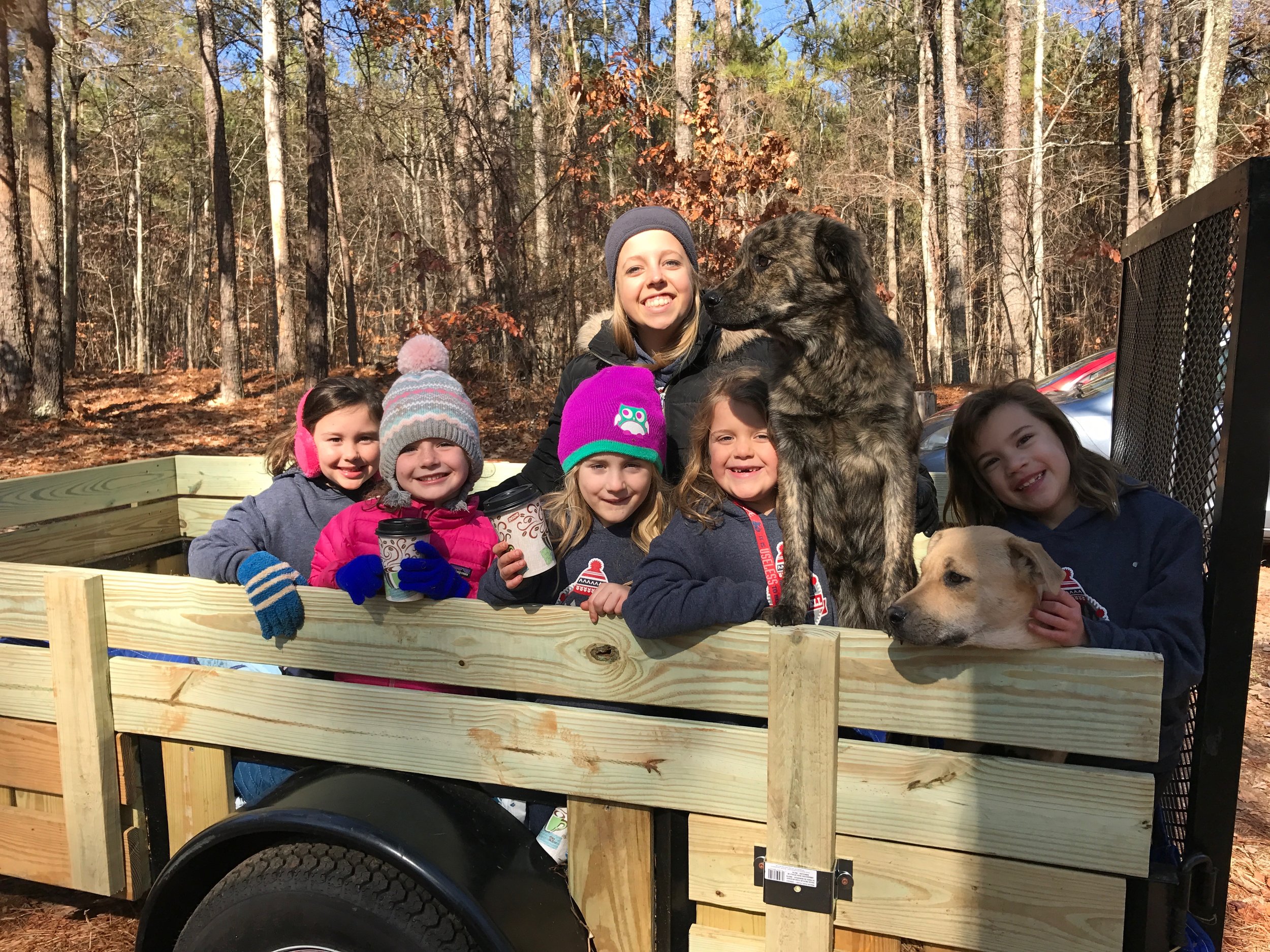 Winter break camp animal ride