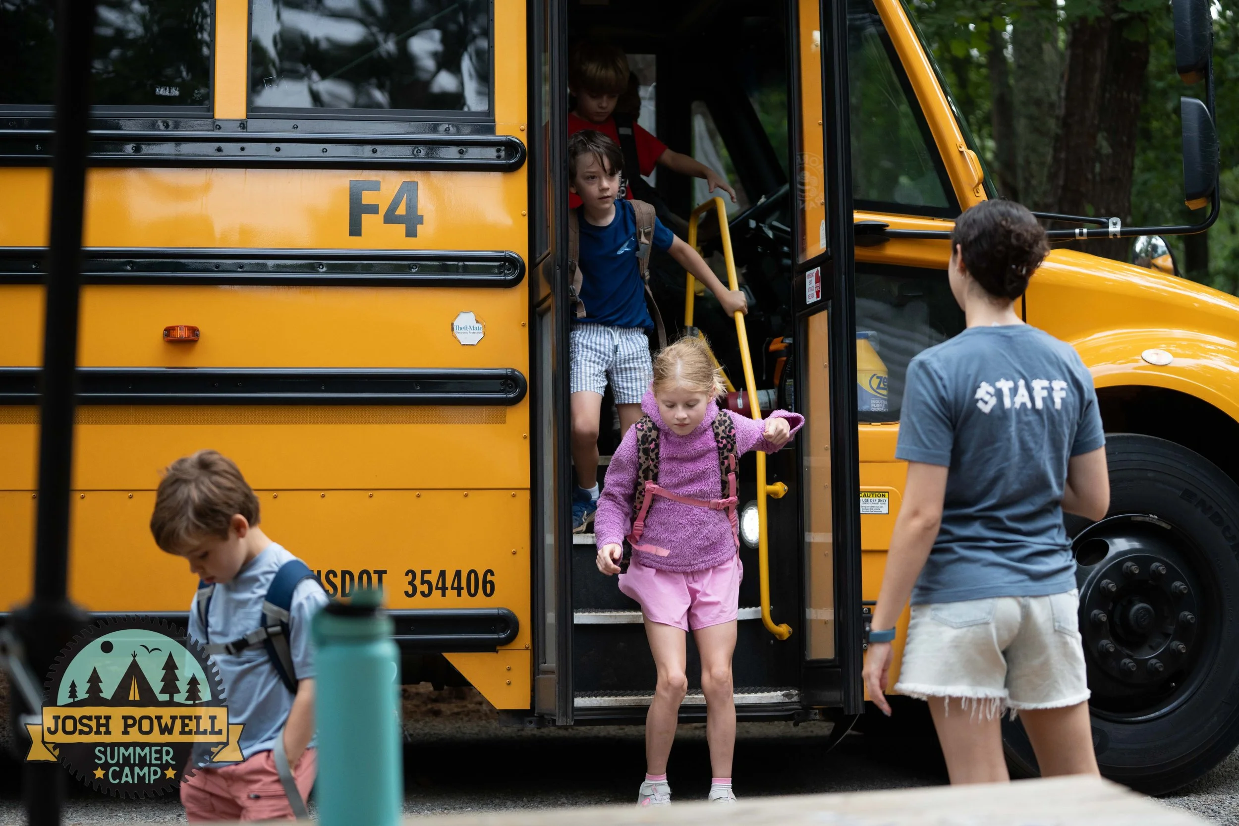 School Break Camp Bus Arrivals!