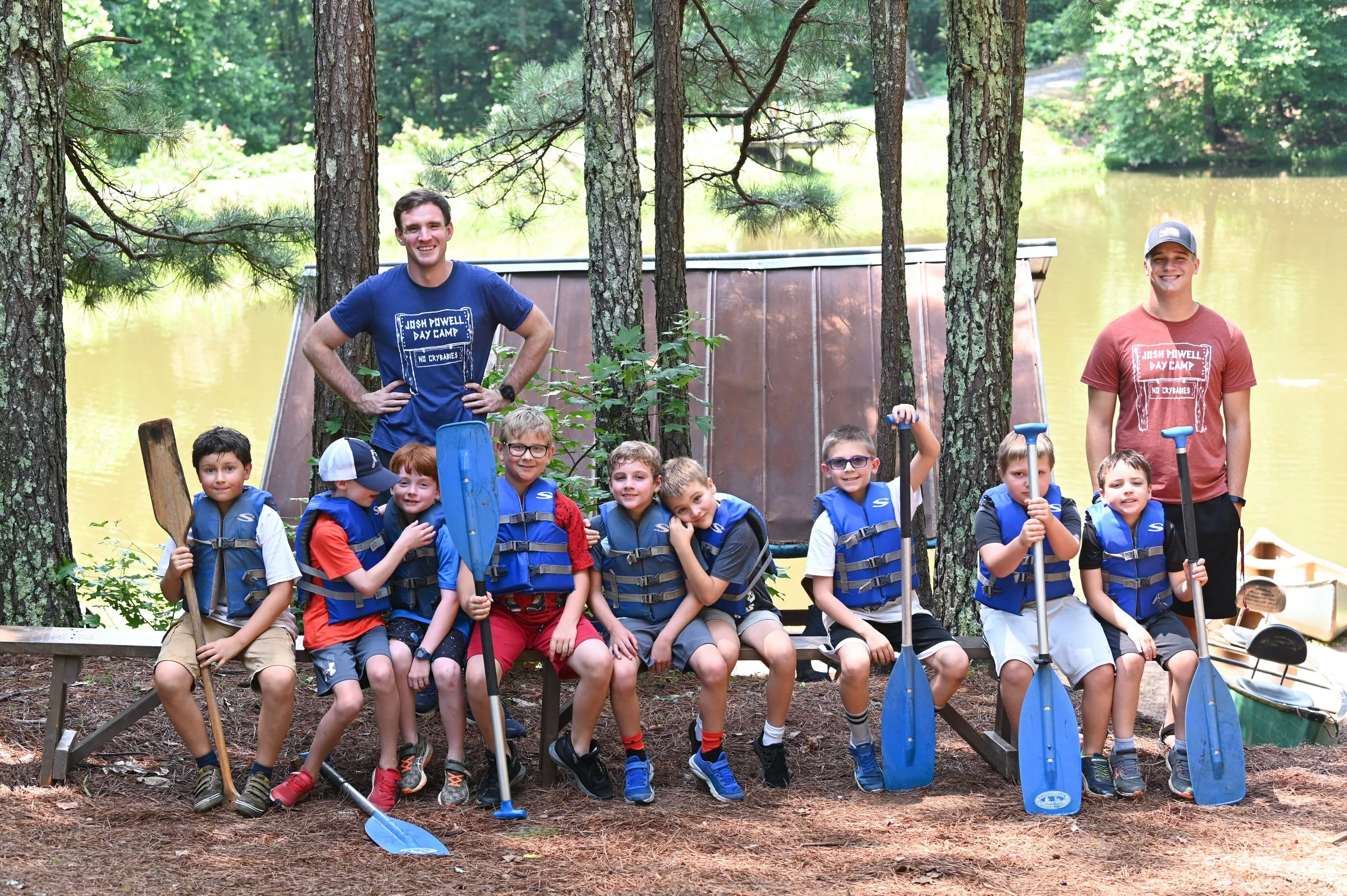Spring Break Camp Image of kids and counsellor