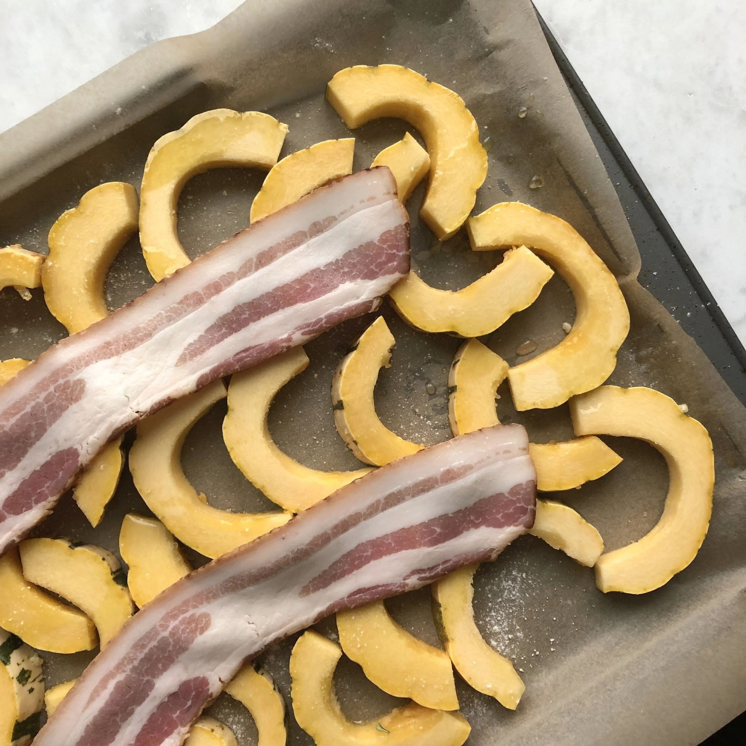 Roasting Sexy Veggies Recipe, Delicata Squash