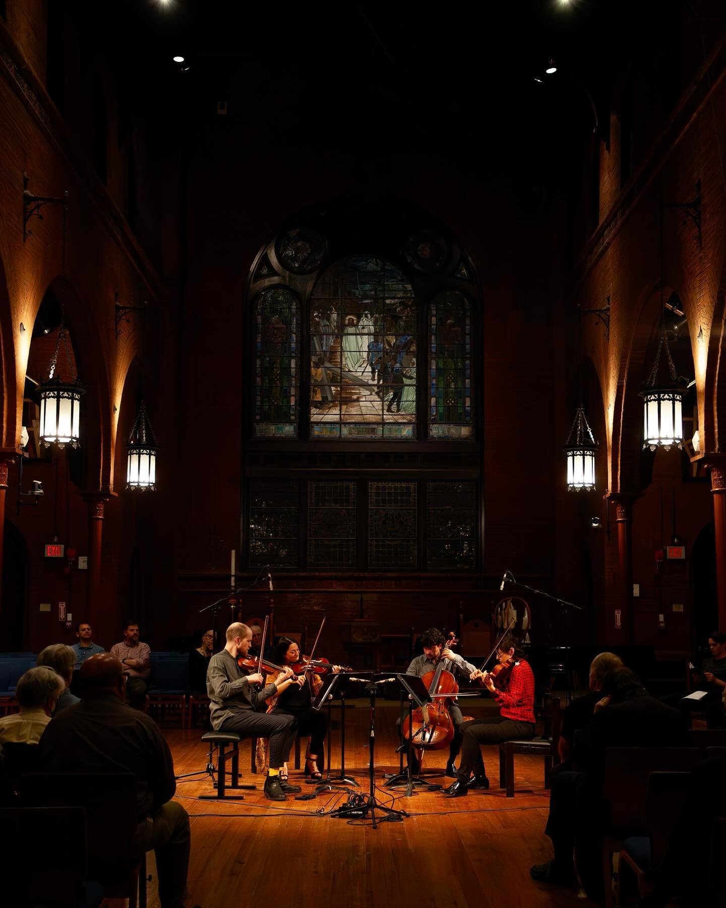 Beautiful music in a beautiful space 🎻✨📸 for @chiarinachamberplayers