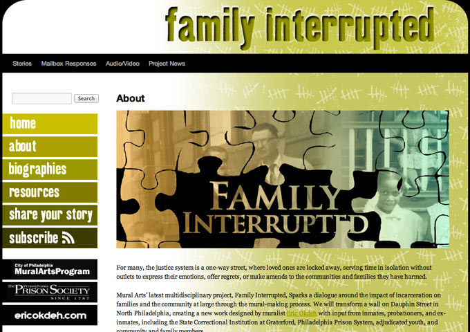  The site is the third way people can participate, even long after the mural is finished. It was devised as a companion piece that runs beyond the life of the project. Acting as a way to provide people with a forum, while giving an outside observer i