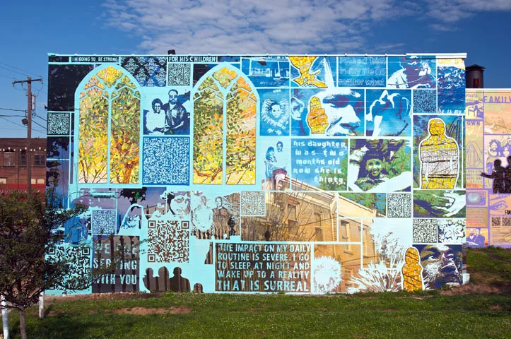  Family Interrupted is my ongoing multidisciplinary project with the Mural Arts Program, that contains the input, stories, personal photos, and hard work of over 150 contributors to date. 