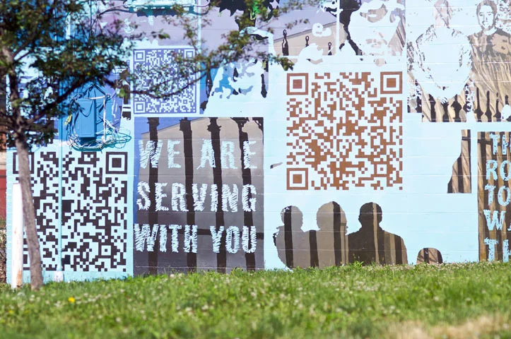  The “family” face of the site shows the words, images, and thoughts from the men, women, and children left behind to carry on. Newly christened breadwinners raising a family on their own and maintaining relationships across great distances to keep t