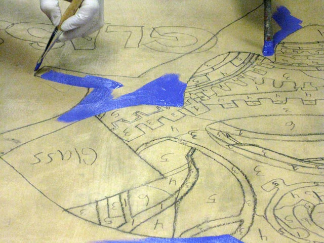  Paint workshops were held throughout the city once the design was approved.&nbsp; 