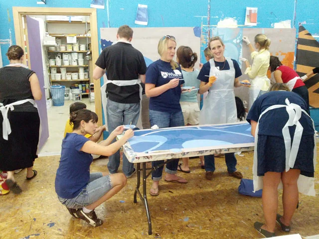 Wharton Staff paint day