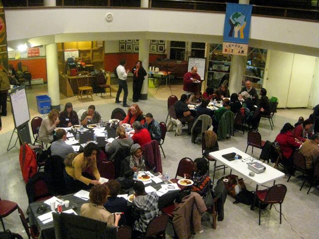 7 citywide workshops were held, facilitated by the Penn Project for Civic Engagement, to get people talking about the changing face of work in Philadelphia, and its meaning to individuals and families. 