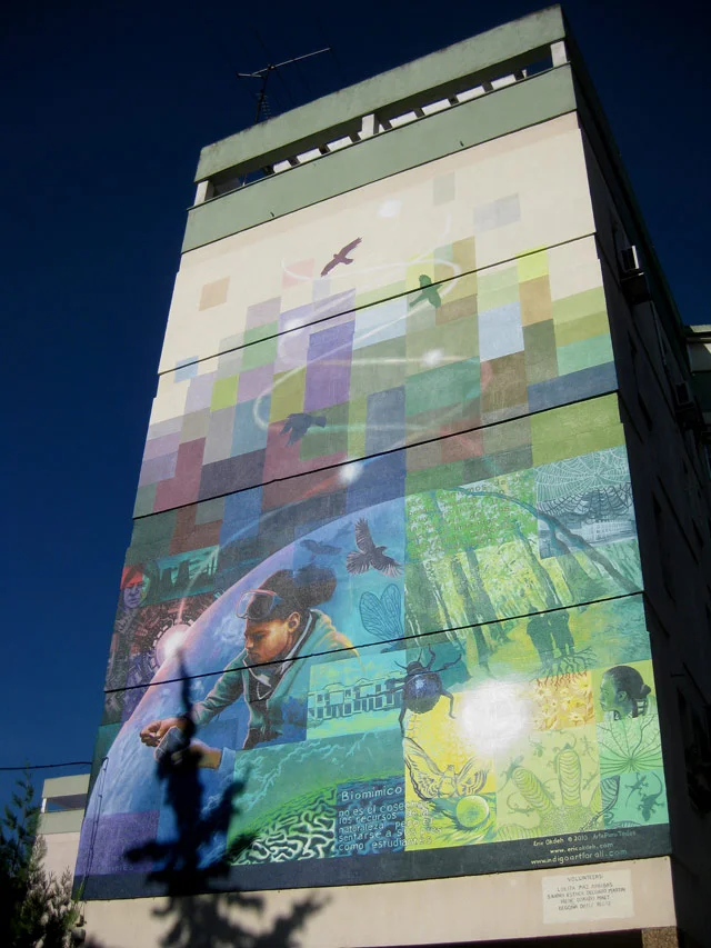 Organized by Peter Claesson of Indigo Incoming, the objective was to "offer the opportunity for citizens to enjoy public art, as well as to offer the city an improvement of the public spaces that invites us to reflect and transmit positive messages". 