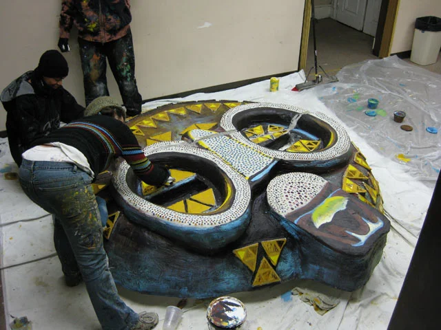  Katie finishing up after the workshops ended 