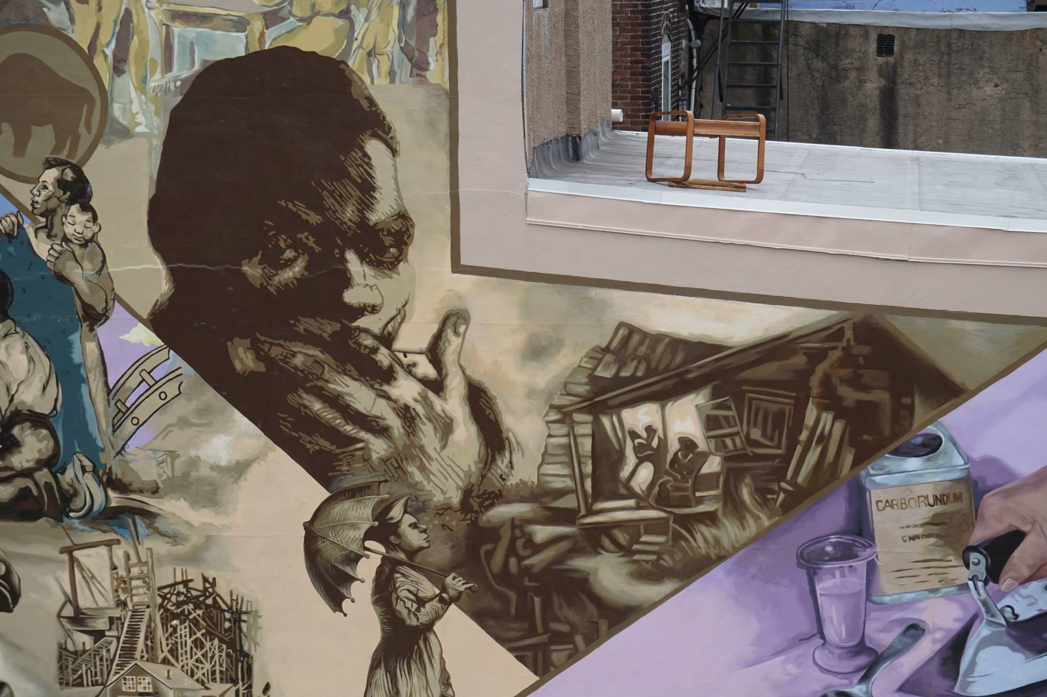 While the new design recreates many of Dox's prints, it also tells the story of a man who was born in the south....