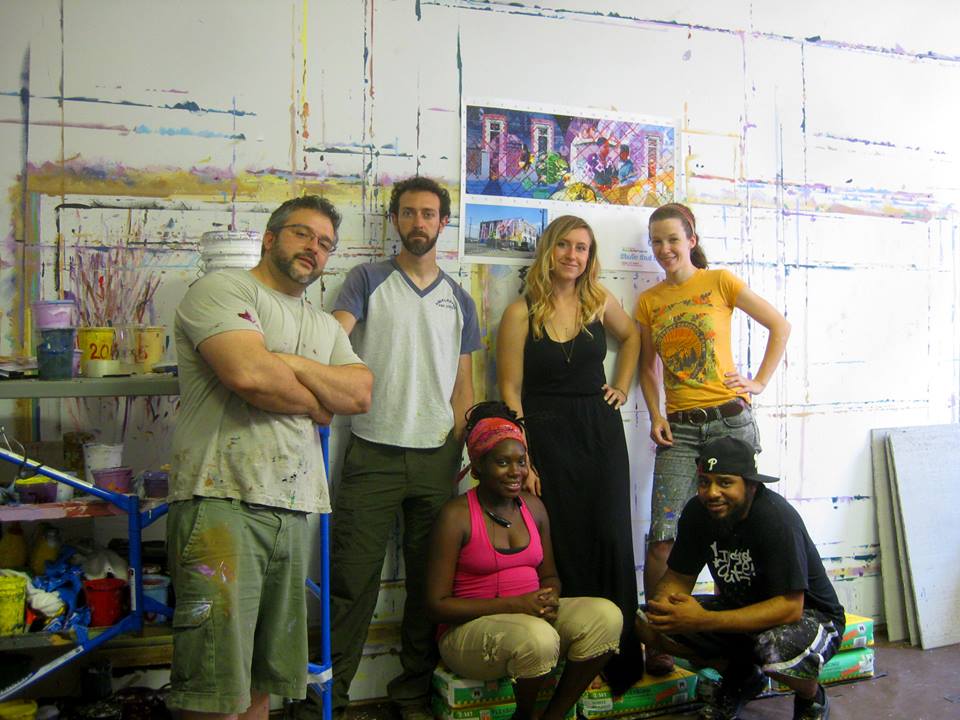 Studio crew posing on the last day. Brittany was good enough to volunteer a lot of time to the project as well. 