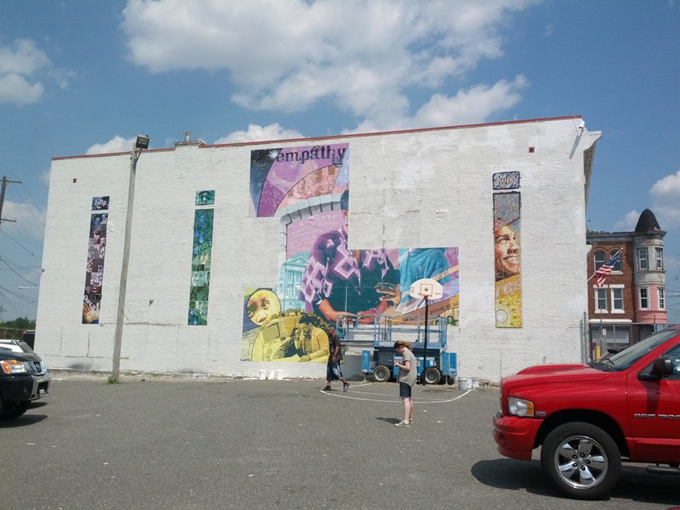 The mural's installation took place over the course of the month of July. Learn more about the glass mosaic portion of this mural by clicking here. 