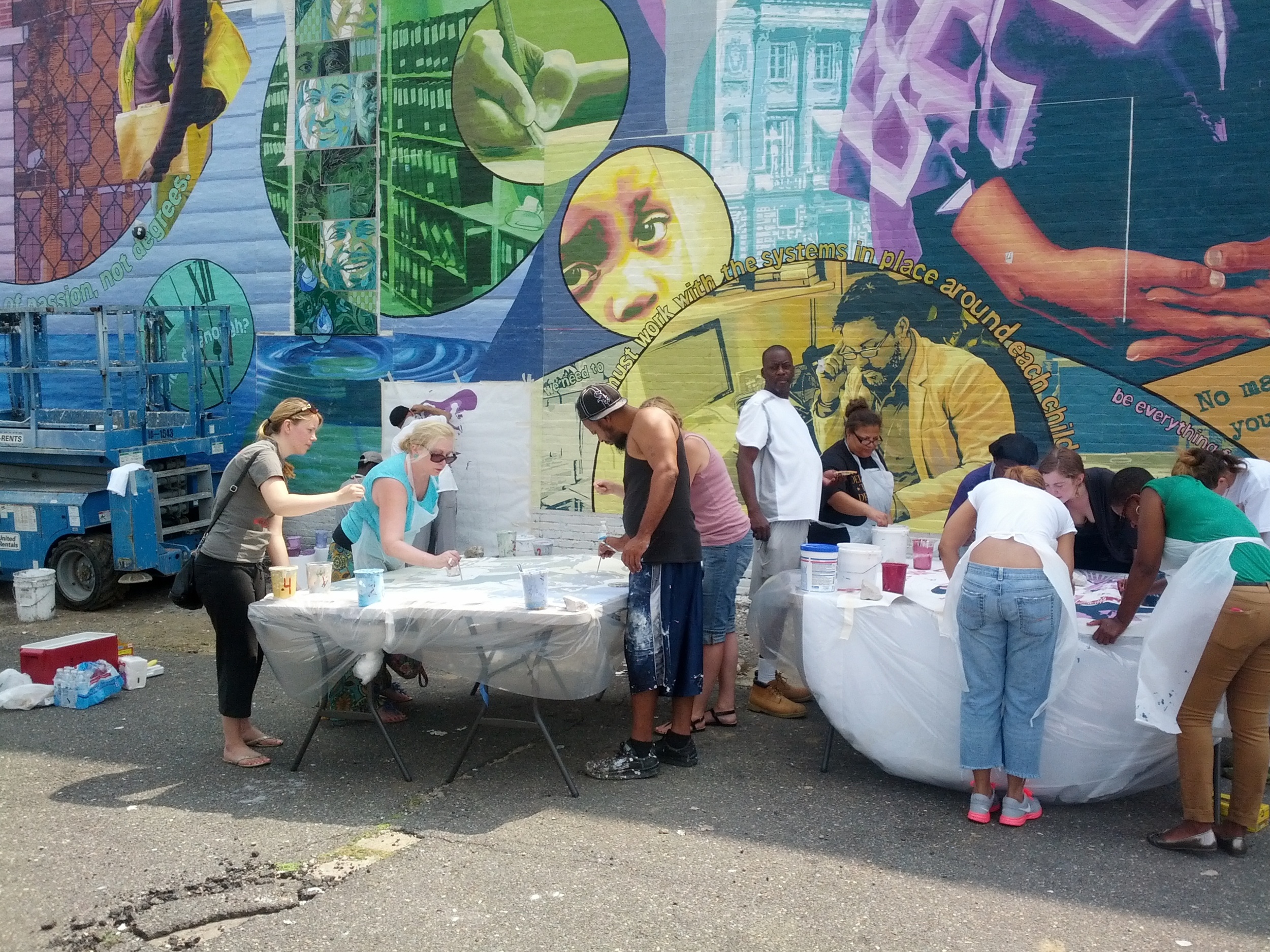These additions were a way to have people find their voice in the mural as well. 