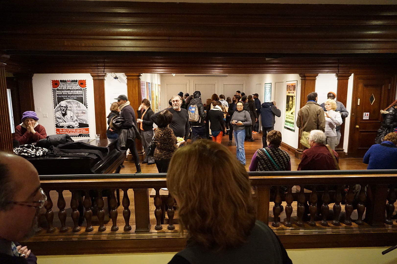 The overall plan is to distribute these panels citywide, and affix them to buildings along major corridors, but as of this writing, the project has made the rounds throughout the city in 4 separate exhibitions. This photo is from the opening event at the Philadelphia Art Alliance held this past January. 
