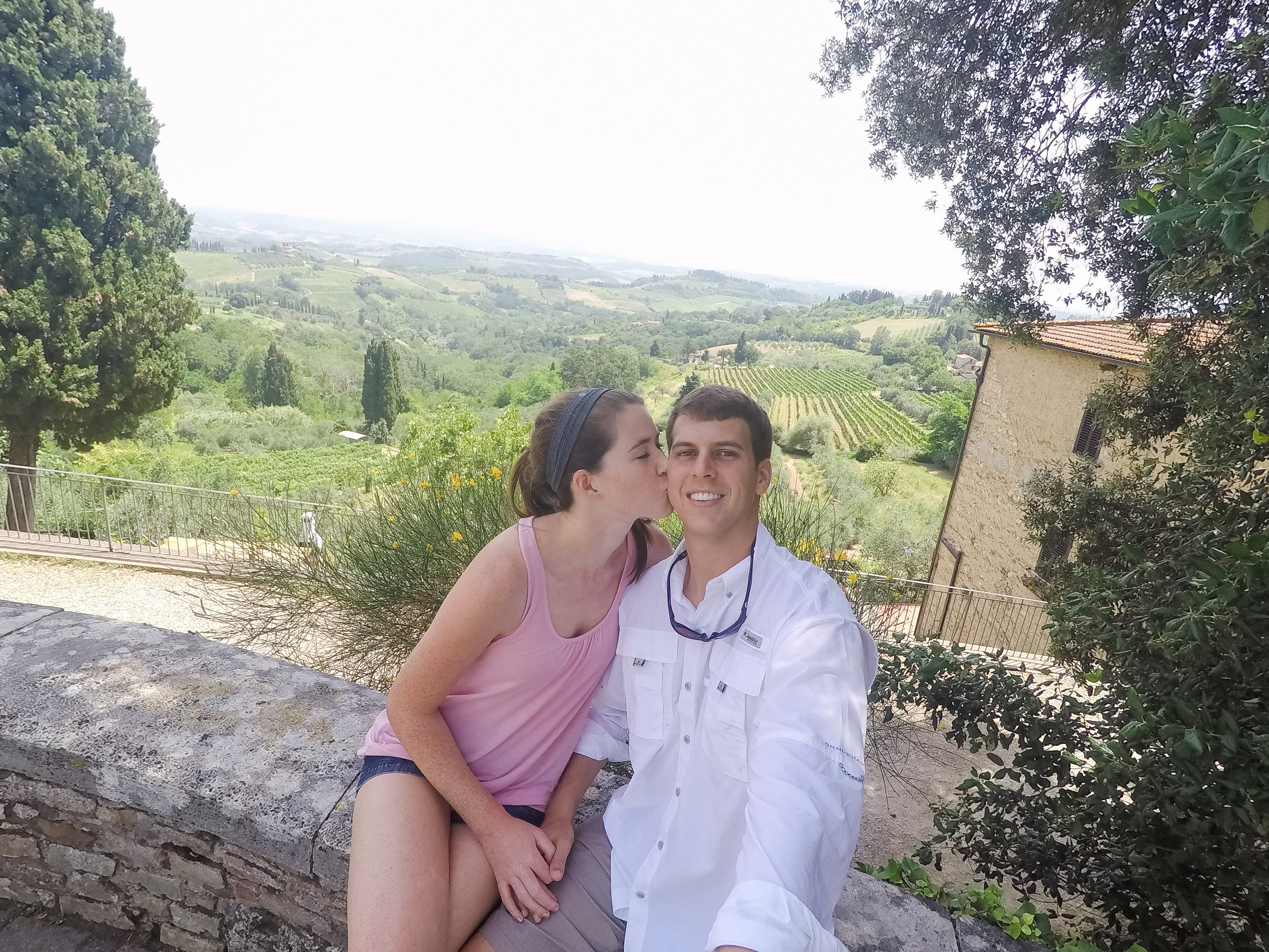 Go Pro selfie of us when we first arrived!! 