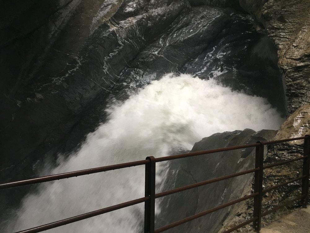 We got a behind the scenes look at the valley's most power waterfall. I didn't want to get my camera soaking wet, so enjoy a few IPhone pics :) 