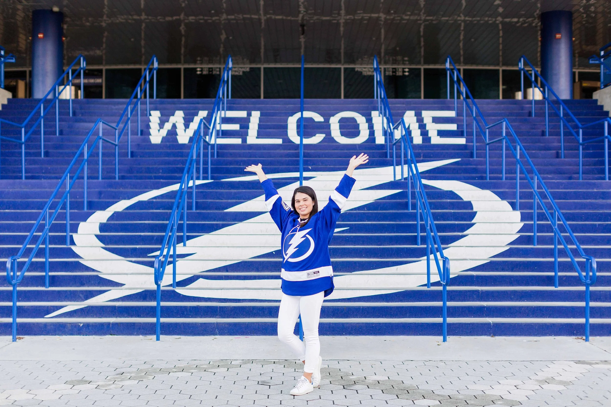 Tampa Bay Lighting & Amalie Arena Senior Session // Ashley Barnes