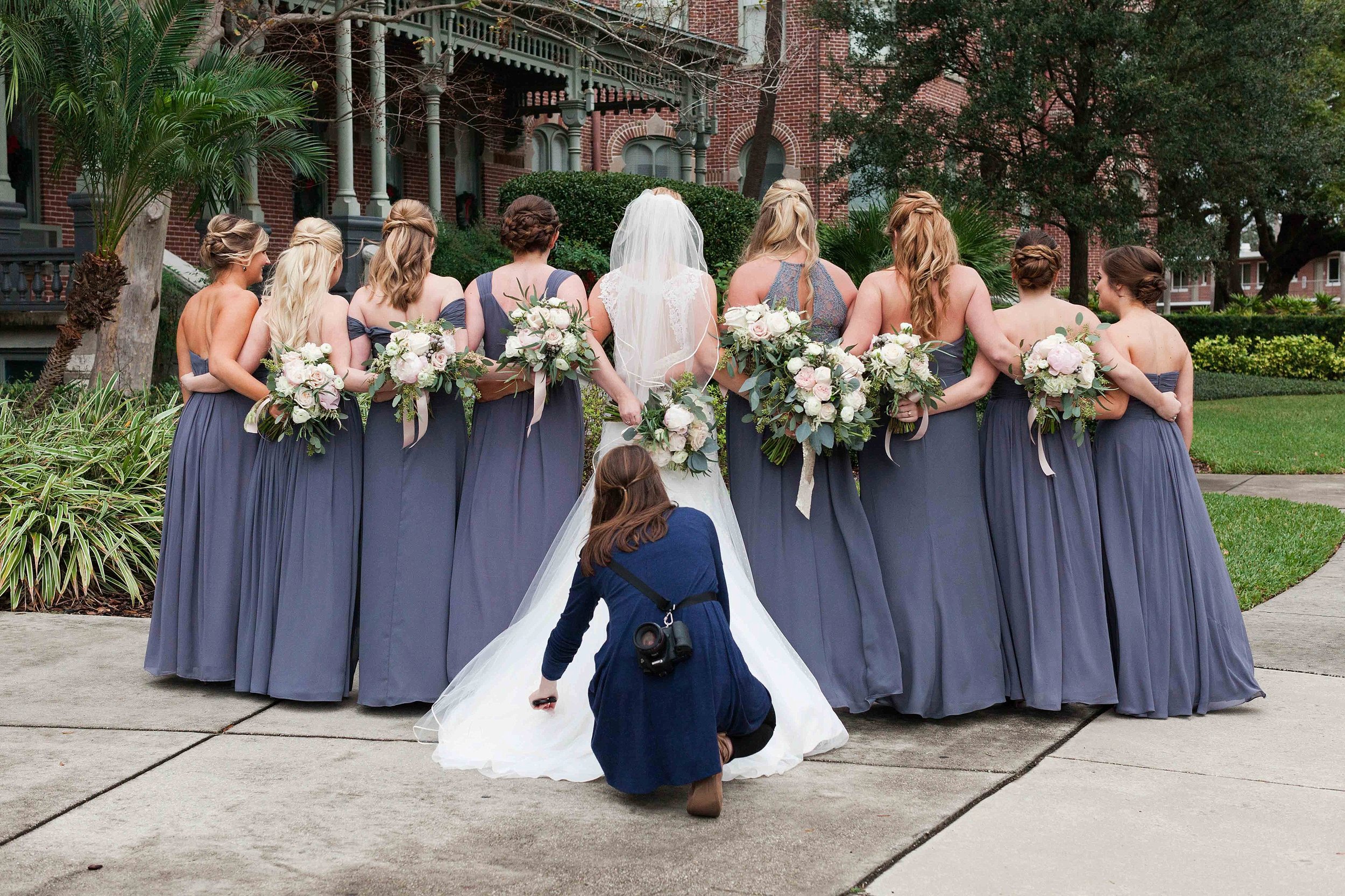 I guess I can add professional dress fluffer to the resume! These girls were so FUN. 