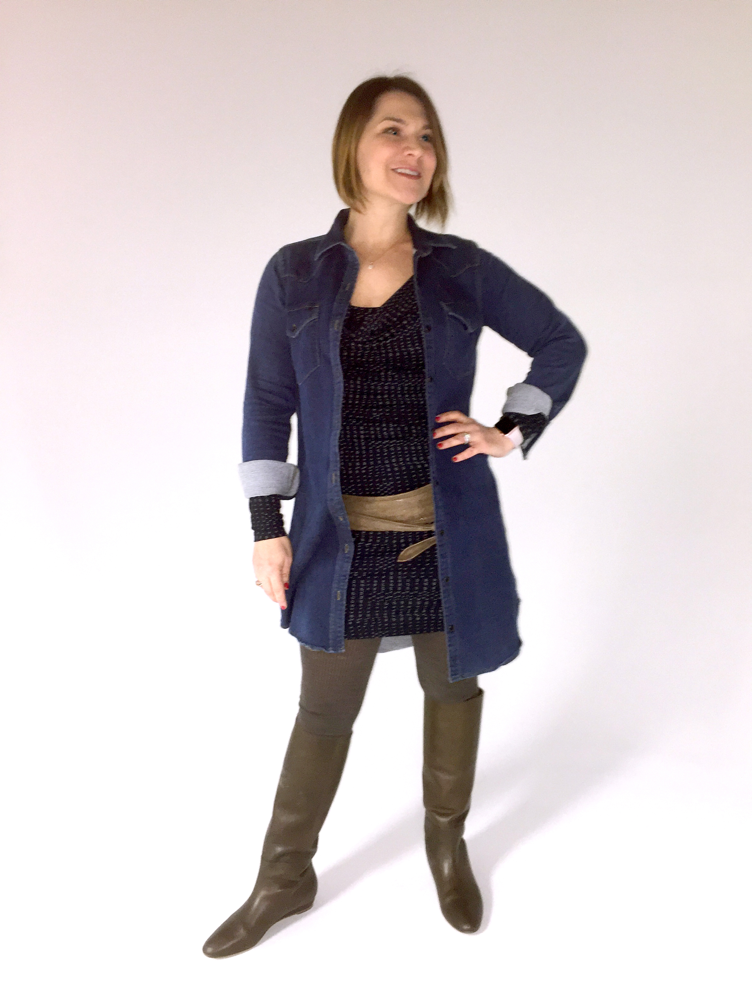 Does this Noppies tunic make me look pregnant?