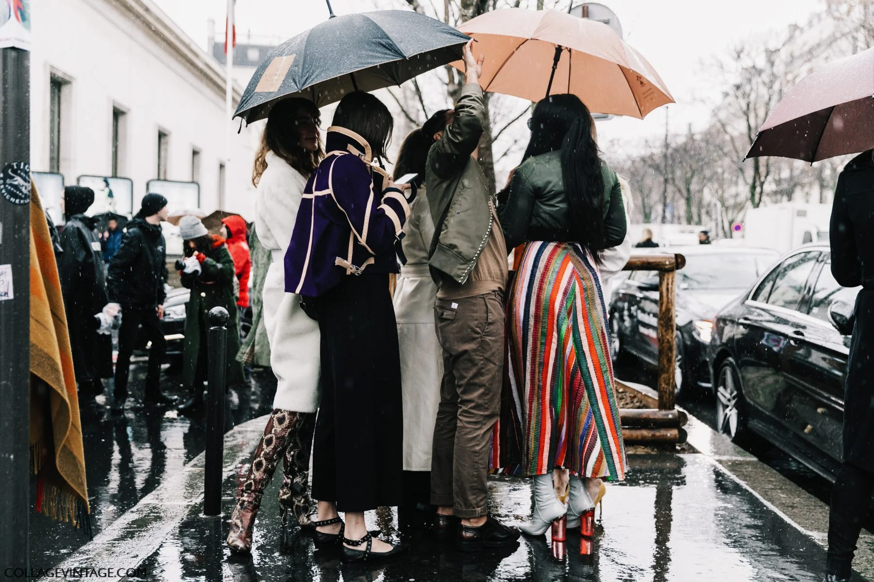While the fashion folk spent February and early March trying very hard to look chic in sleet, I chronicled their every move #IRL from the comfort of my smart device. Image credit | Collagevintage.com