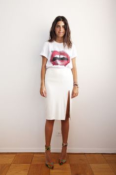 Summer Outfit Formula #2: Tee Shirt + Skirt