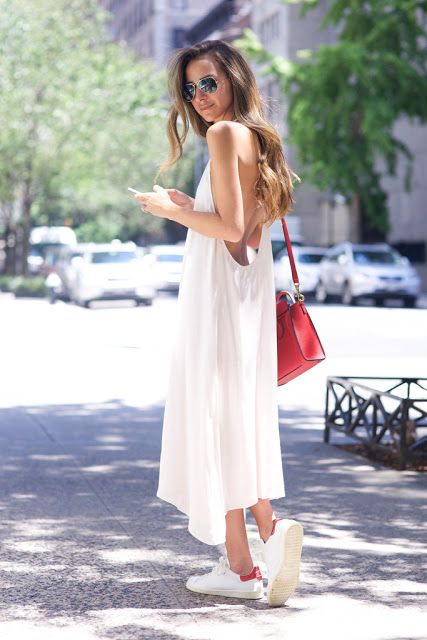 Summer Outfit Formula #3: Sundress + Sneakers