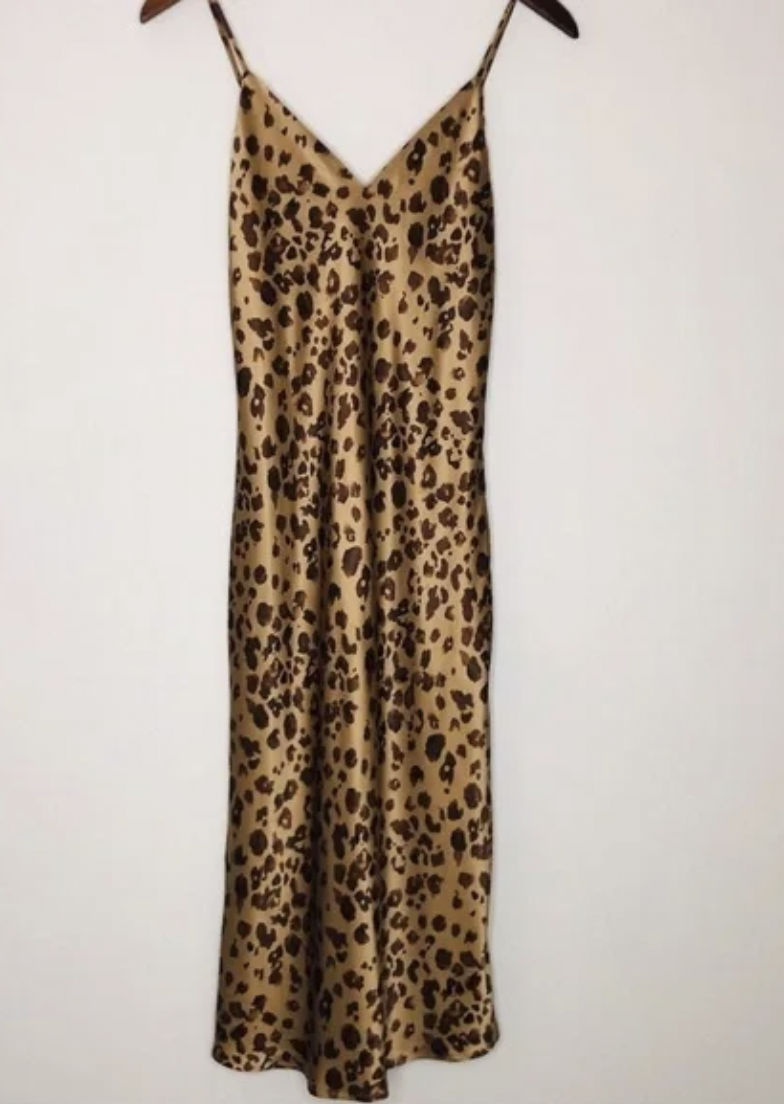 L'Agence Jodie V Neck Slip Dress Silk
