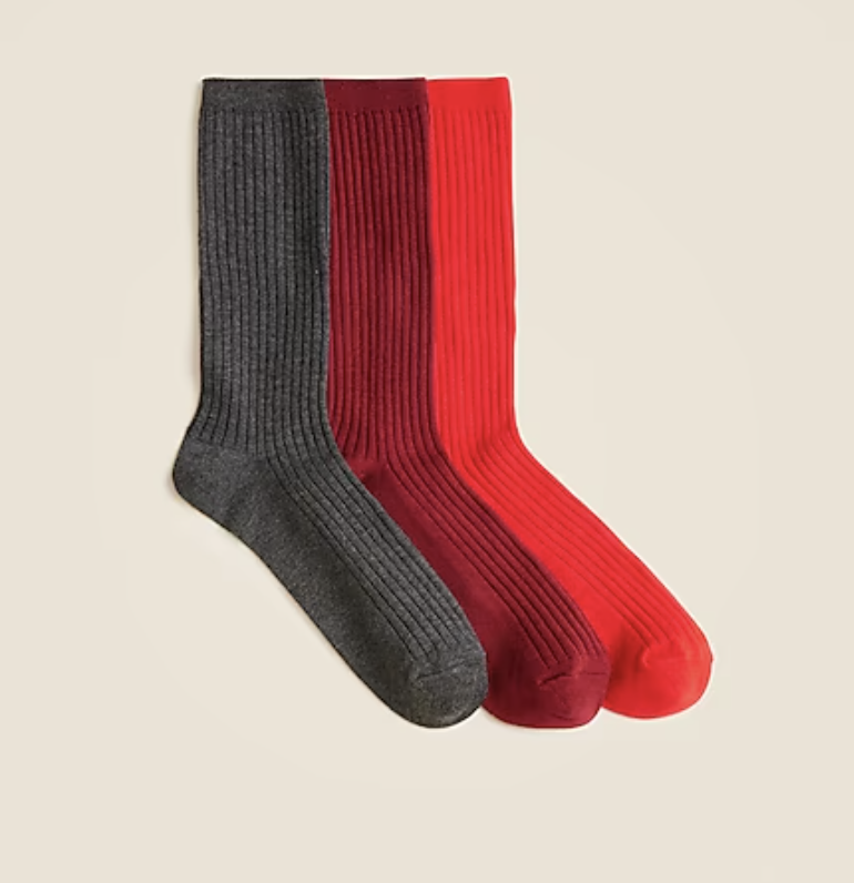 Cozy ribbed trouser socks