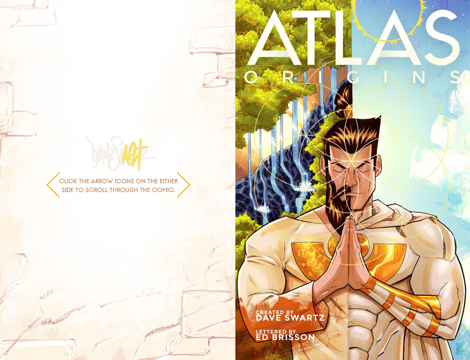 Atlas:ORIGINS Cover - Dave Swartz Art
