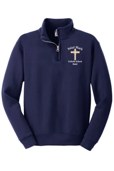 St. Mark - ADULT ONLY JERZEE BRAND Middle School Navy 1/4