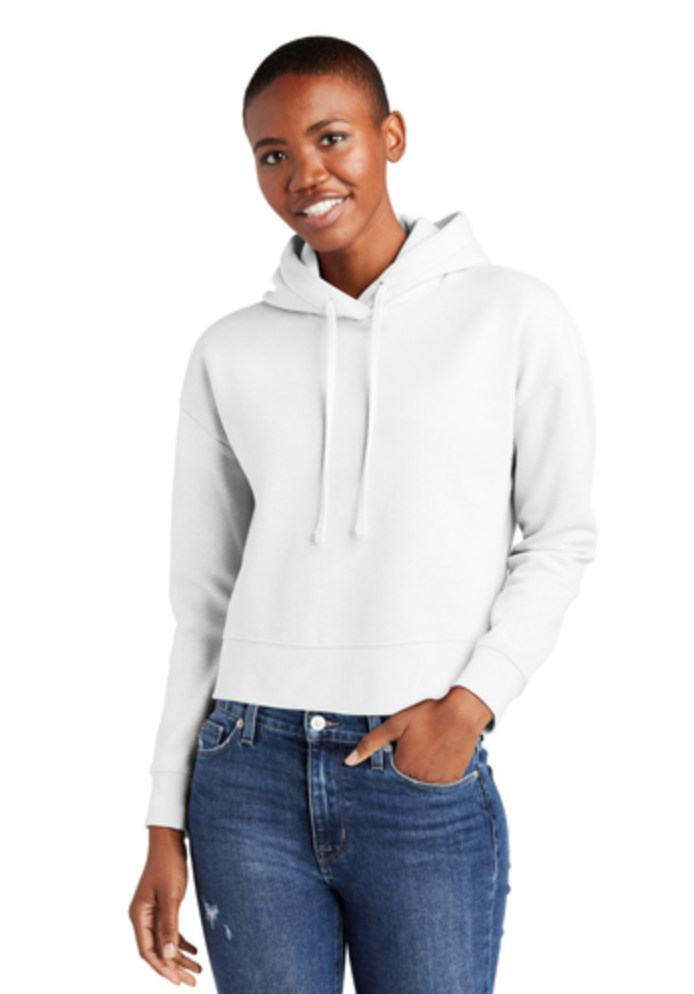 District - Womens V.I.T. Heavyweight Fleece Hoodie - DT6101 White —  Promothreads Online Apparel Orders
