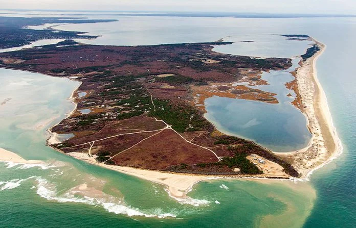 Ariel view of Chappaquiddick Island