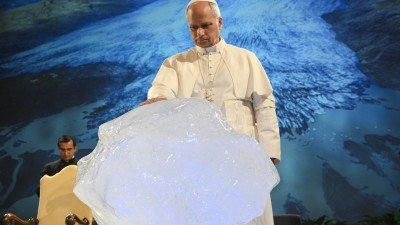 The Pope Blesses Ice in Weird Hippy Ritual