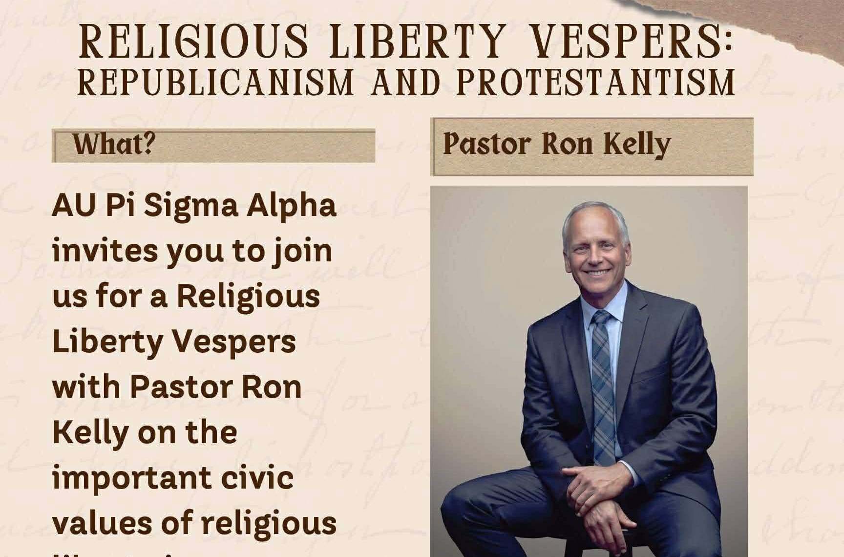 Ron Kelly to Speak on Religious Liberty at Andrews University Auditorium
