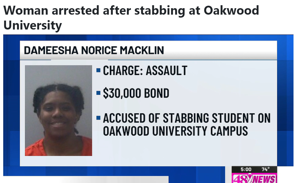 Oakwood University Stabbing