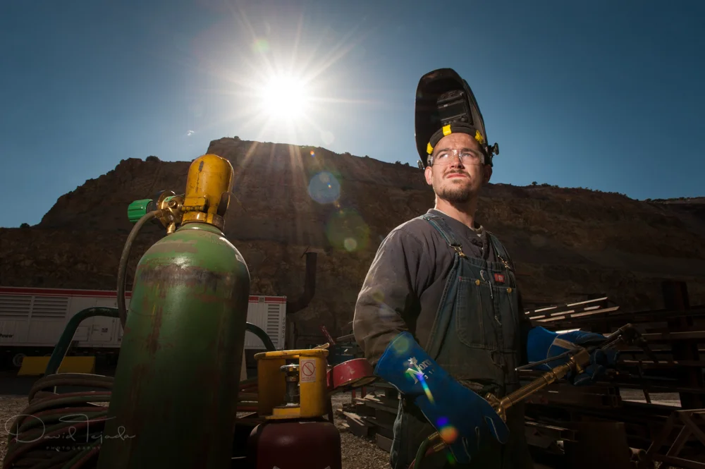Mining photography is a specialized area of industrial photography. David has shot for most major mining companies in the United States. He has traveled around the world shooting for major mining companies and engineering firms, such as copper mining in South America and Southeast Asia, gold mining in Nevada, South America, and Southeast Asia, and coal mining in Wyoming. Mining photography services include: Underground mining, surface mining, coal mining, copper mining, gold mining . David also shoots for the oil & gas industry .
