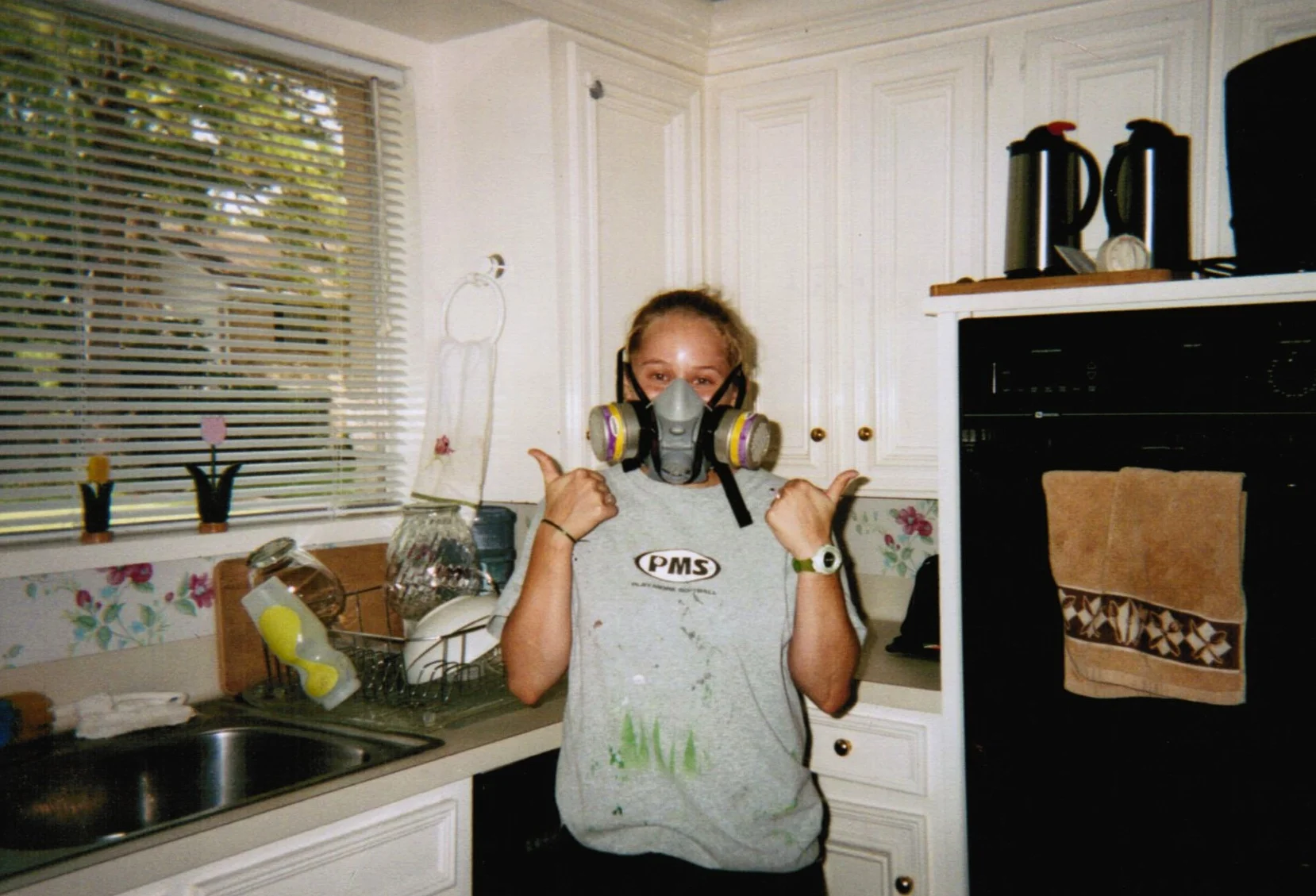 I still wear that painting shirt. I love that it has marks from all my projects.