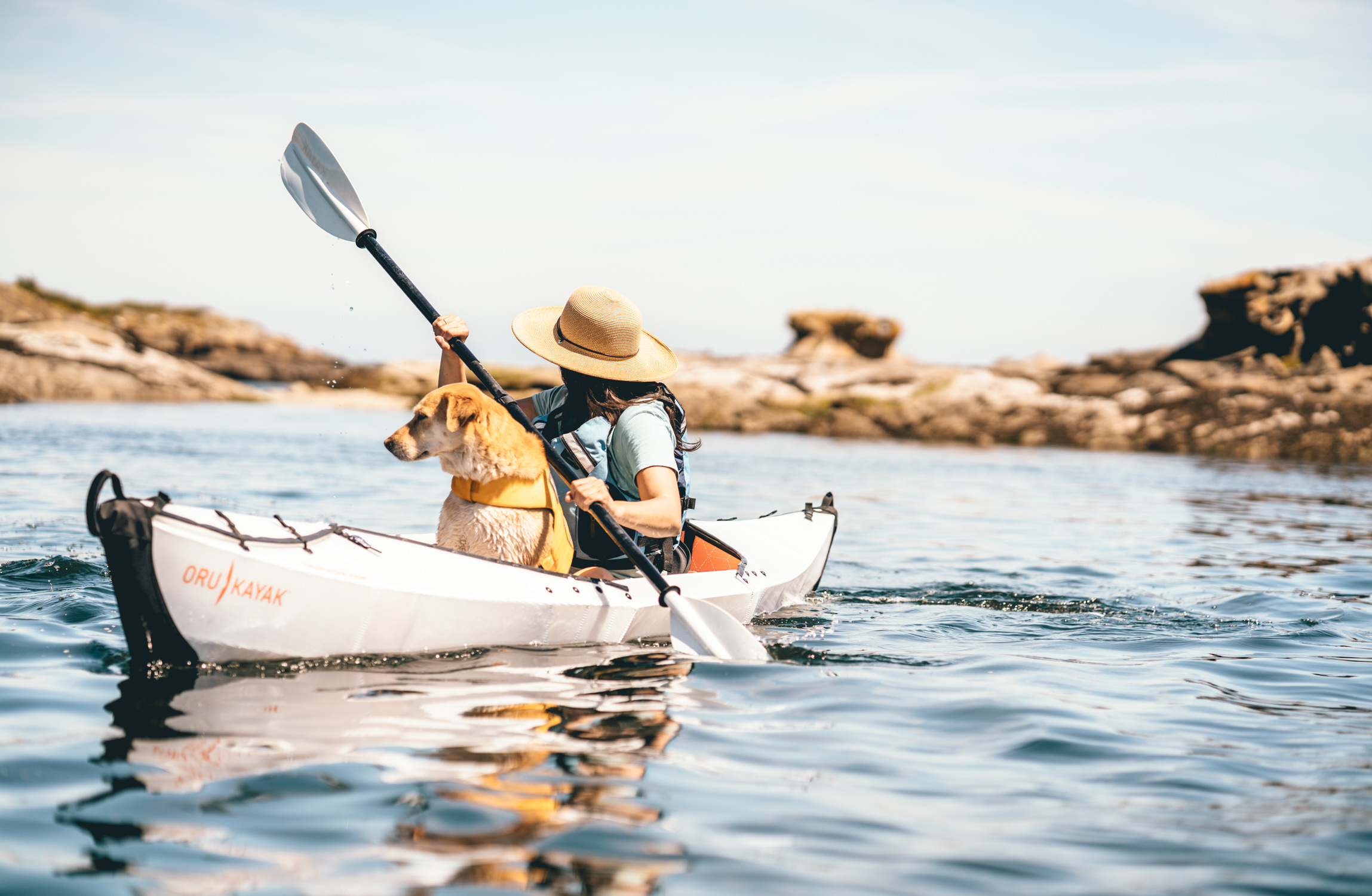 THREE ISLANDS, TWO KAYAKS, AND ONE SALTY PUP