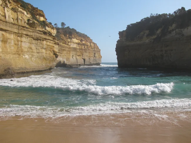 Loch Ard Gorge where the Loch Ard sank and only two survivors made it to this beach alive. It's also a breathtaking sight.