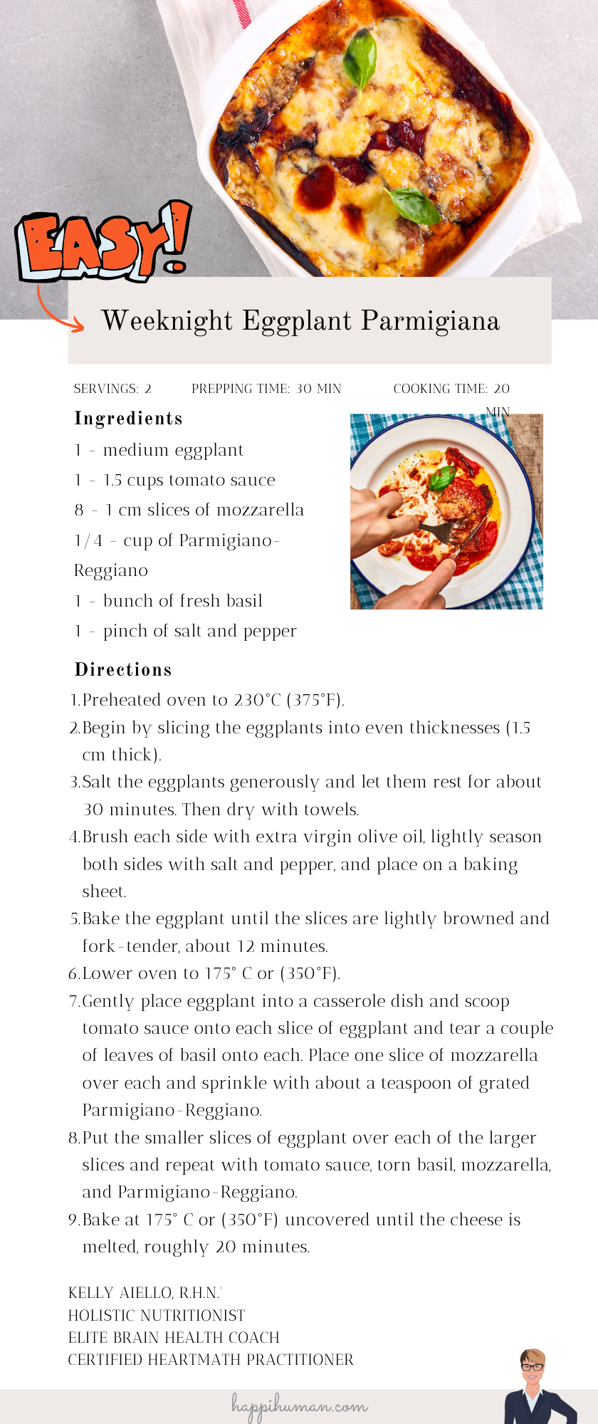The Perfect Eggplant Parmesan Recipe for You — HappiHuman by Kelly