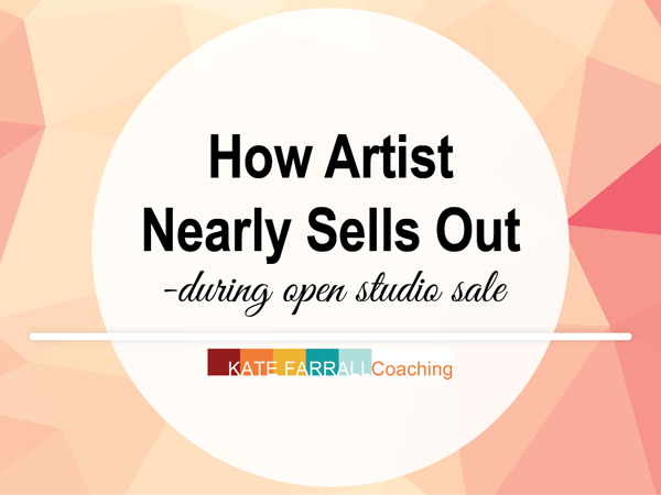 How Artist Deborah Pittman Nearly Sells Out - During Open Studio Sale