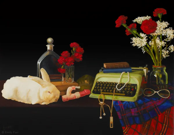 Vanitas: Jacqueline de Scudery, 2012 Oil on board 18 x 14 in