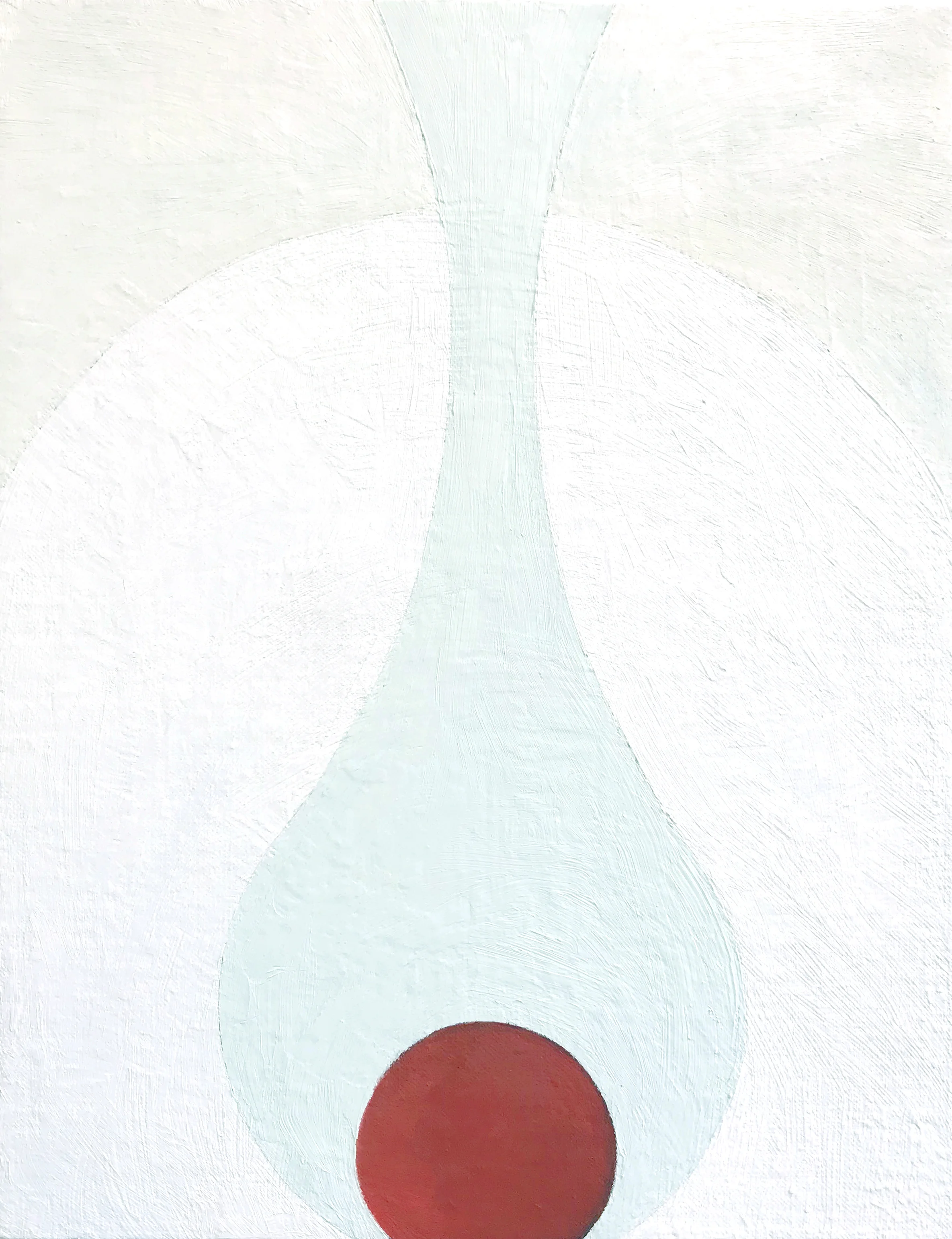 Red Drip , 2016 Oil on linen board 9 x 12 in