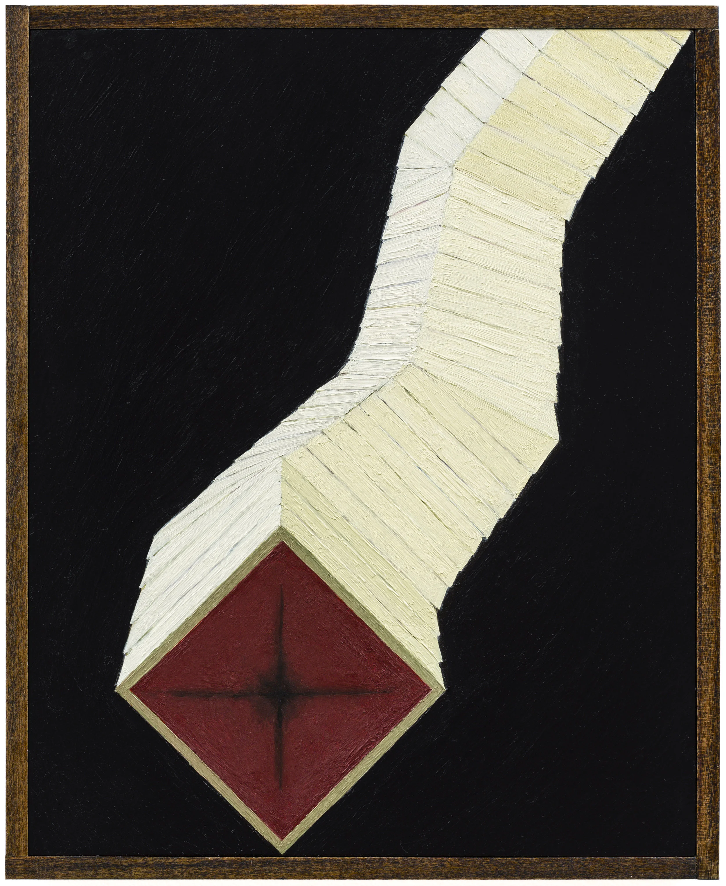 Clap Trap 2 , 2018 Oil on board, wood frame 8.5 x 10.5 in
