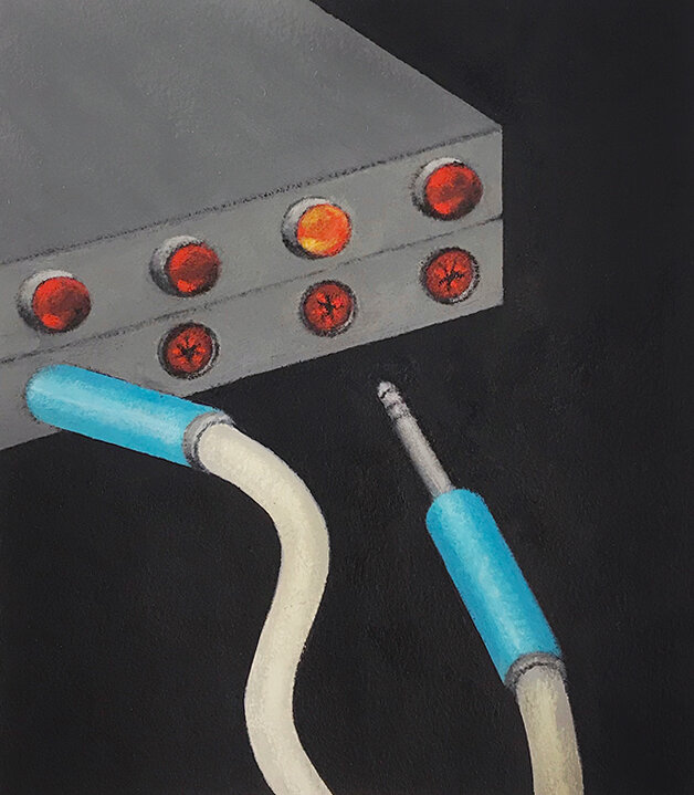   Switch Bitch , 2020 Gouache on paper 5 x 7 inches 